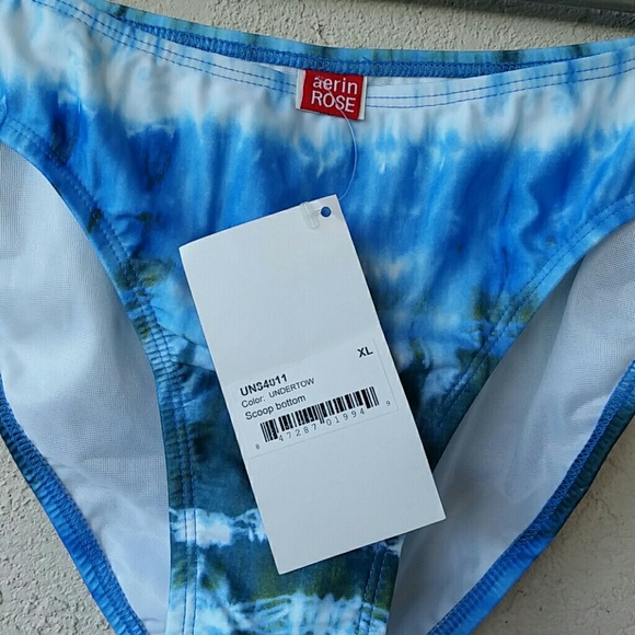 Blue Tie-dye Pattern Bikini Bottom - Picture 4 of 6